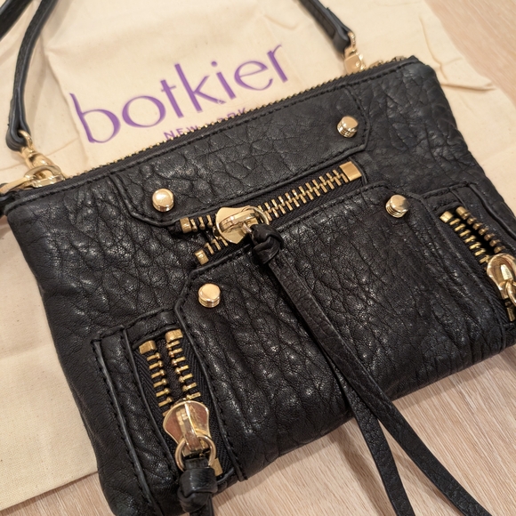 Botkier Black Textured Crossbody Bag - Picture 2 of 5